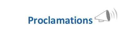 proclamation
