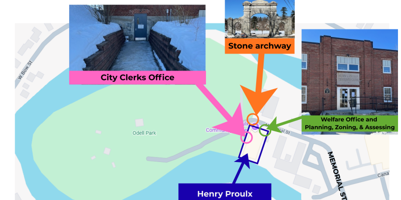 Map of City Hall Office Locations
