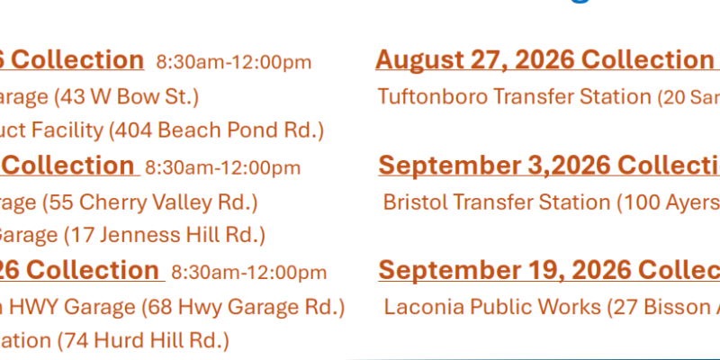 Hazardous Waste Dates